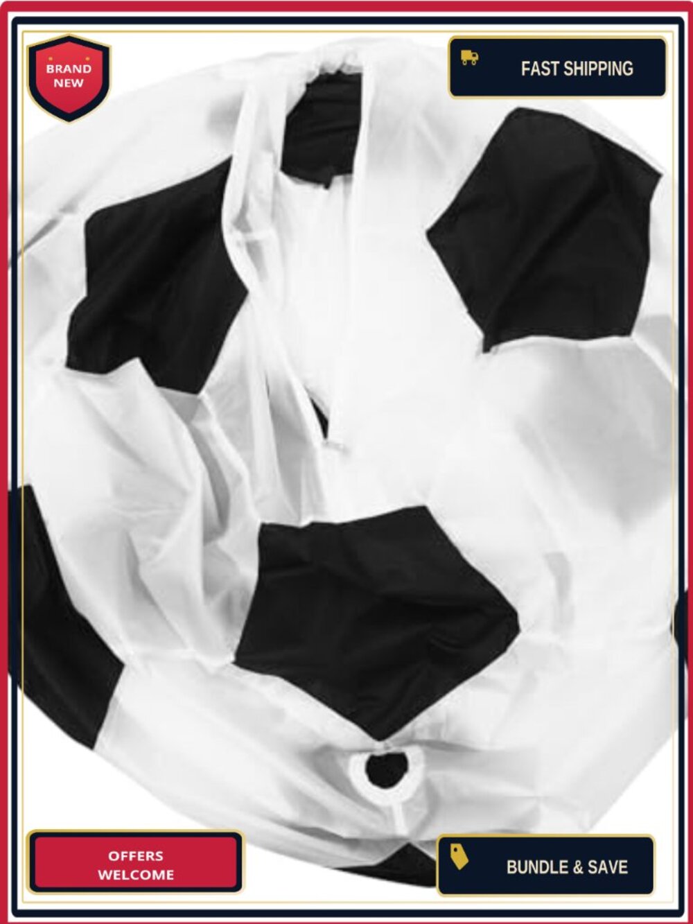 Funny Inflatable Football Costume Adult Blow Up Soccer Suit